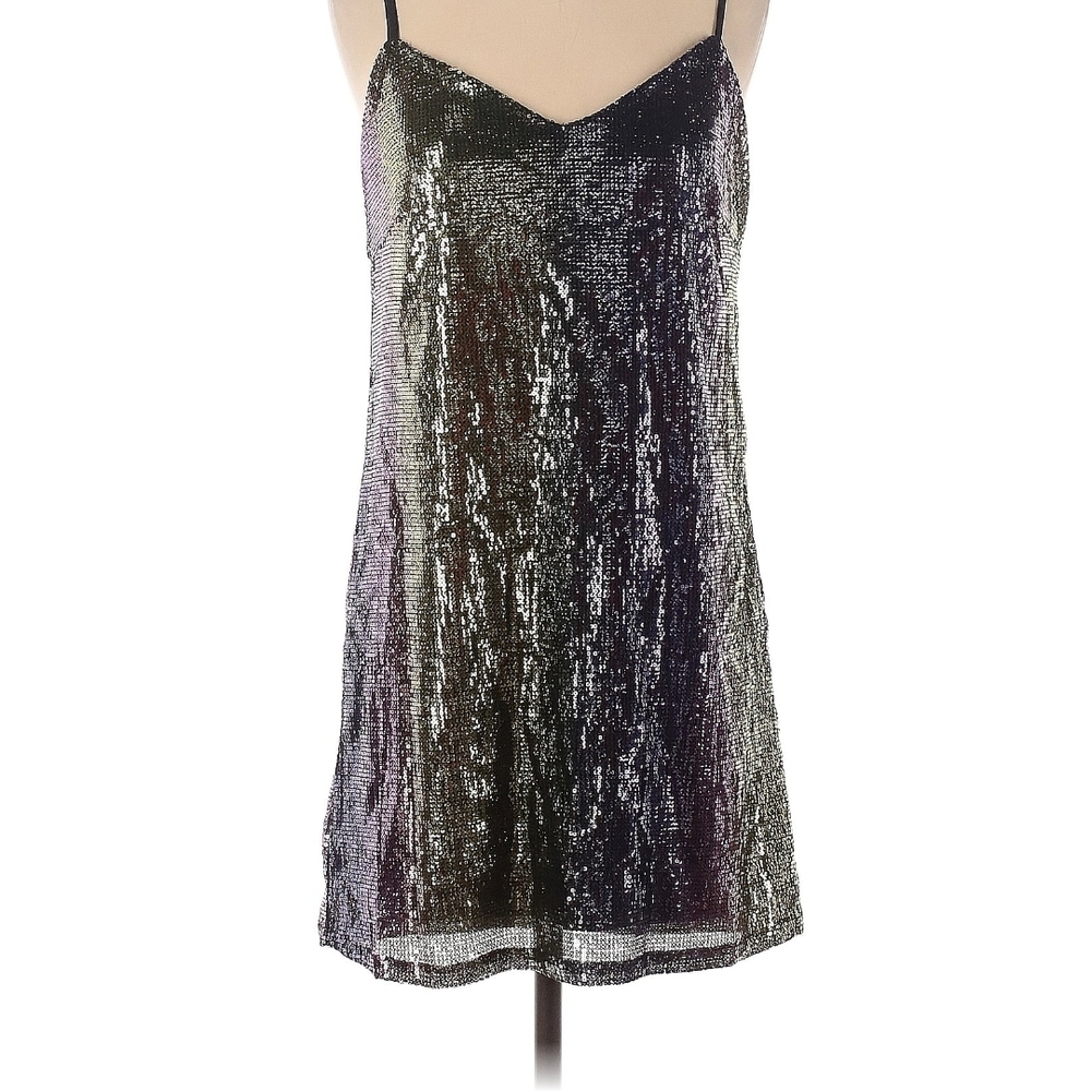 Wild Fable Black and Silver Sequin Mini Dress